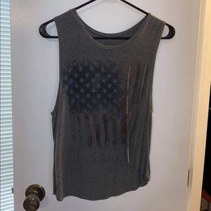 American flag tank